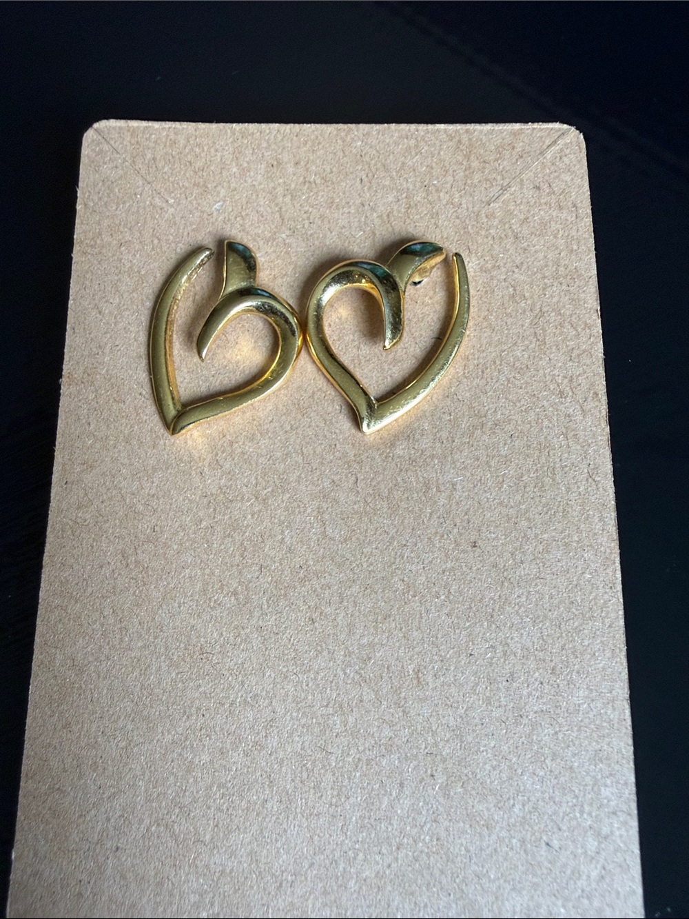 Gold Heart Dolphin Stud Earrings - Women Jewelry